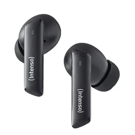 Intenso T500HAE Auriculares True Wireless Stereo (TWS) Intraural con Cancelación Activa de Ruido Híbrida, Bluetooth 5.3, Negro, Hasta 35h Autonomía, IPX4