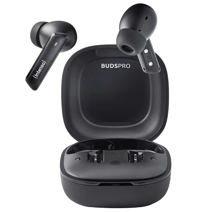 Intenso T500HAE Auriculares True Wireless Stereo (TWS) Intraural con Cancelación Activa de Ruido Híbrida, Bluetooth 5.3, Negro, Hasta 35h Autonomía, IPX4 Intenso T500HAE Auriculares True Wireless Stereo (TWS) Intraural con Cancelación Activa de Ruido Híbrida, Bluetooth 5.3, Negro, Hasta 35h Autonomía, IPX4