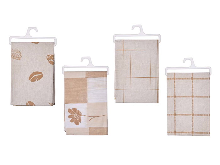 Kinvara Mantel Cuadrado Estampado Colores Tierra 140x140 cm (Set de 24)