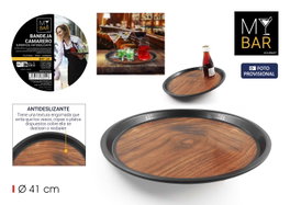 My Bar Bandeja de Camarero Antideslizante Wood 41cm Colección BAR