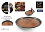 Inde Bandeja Camarero Antideslizante Wood, Rectangular para Bar, 41 cm de Largo, 40.9 cm de Ancho, Madera (12 Unidades)