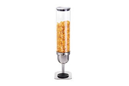 Leone Dispensador Cereales 1,8 L Vidrio Borosilicato Acero Inoxidable