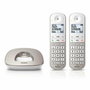 PHILIPS Teléfono duo inalámbrico XL4902S Blanco y gris