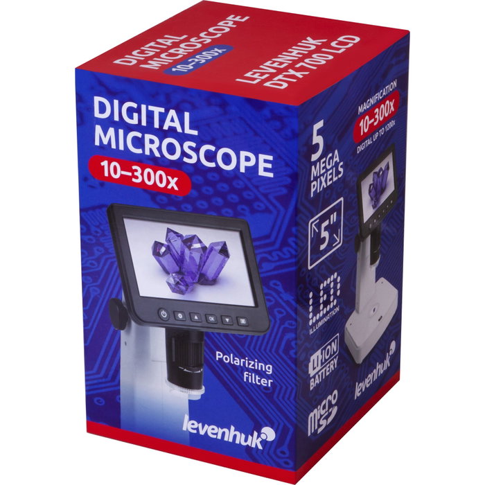 Levenhuk DTX 700 LCD Microscopio Digital Blanco / Negro