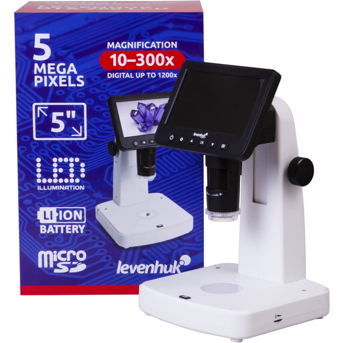Levenhuk DTX 700 LCD Microscopio Digital Blanco / Negro