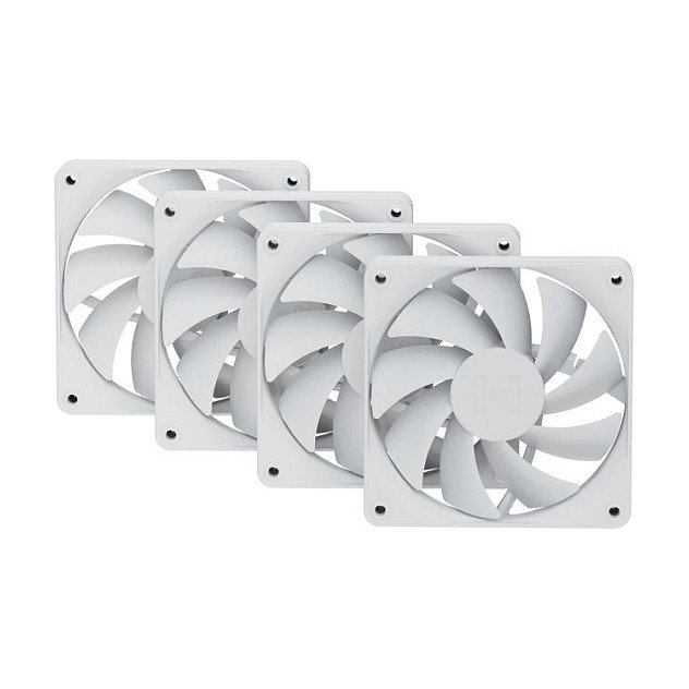 HYTE FA12 Ventilador de 120 mm, Pack de 4, Blanco HYTE FA12 Ventilador de 120 mm, Pack de 4, Blanco