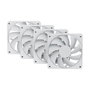 HYTE FA12 Ventilador de 120 mm, Pack de 4, Blanco