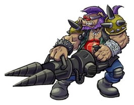 Playmates Tortugas Ninja x G.I. Joe Crossover Classics Figura Rocksteady x Dreadnok Buzzer 12 cm