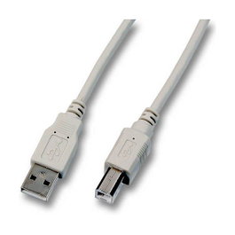 Efb elektronik Cable USB 2.0 de 0,5 m con conectores USB A y USB B, Gris