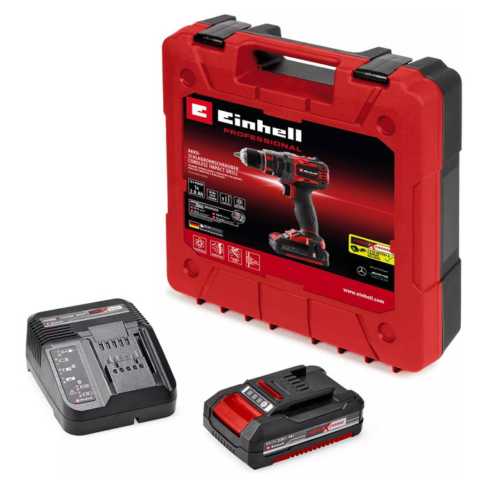 Einhell TP-CD 18/60 Li-i BL Taladro Percutor Inalámbrico con Batería de 2.0 Ah Einhell TP-CD 18/60 Li-i BL Taladro Percutor Inalámbrico con Batería de 2.0 Ah