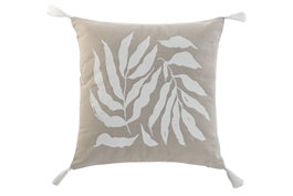 DKD Home Decor Cojín Urban Beige Blanco 45 x 45 cm 2 Unidades