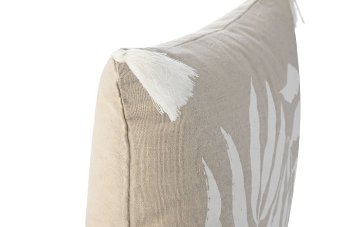 DKD Home Decor Cojín Urban Beige Blanco 45 x 45 cm 2 Unidades