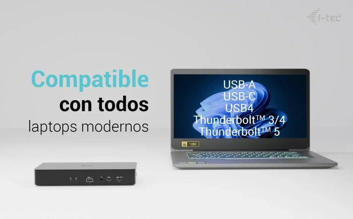 i-tec Universal Intelligent Dual Display Dock PD100W