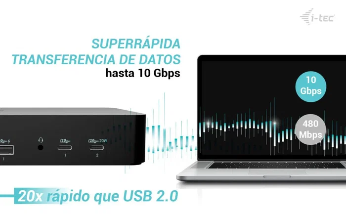 I-tec universal intelligent dual display docking station + power delivery 100w I-tec universal intelligent dual display docking station + power delivery 100w