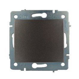 Solera Tapa Ciega Grafito, Libre de Halógenos, IP40, Material Eléctrico