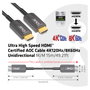 Club3D CAC-1377 Cable HDMI 2.1 Activo Óptico 8K60Hz UHD 15 Metros Negro