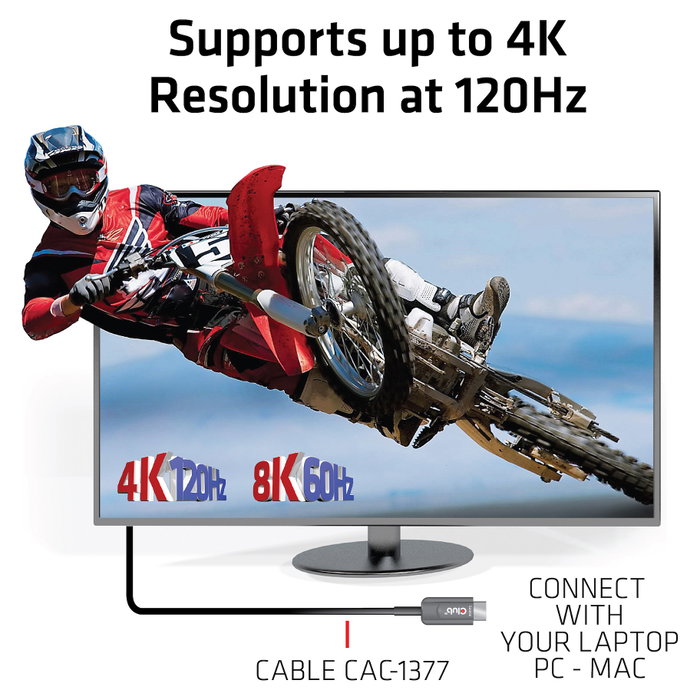 Club3D CAC-1377 Cable HDMI 2.1 Activo Óptico 8K60Hz UHD 15 Metros Negro
