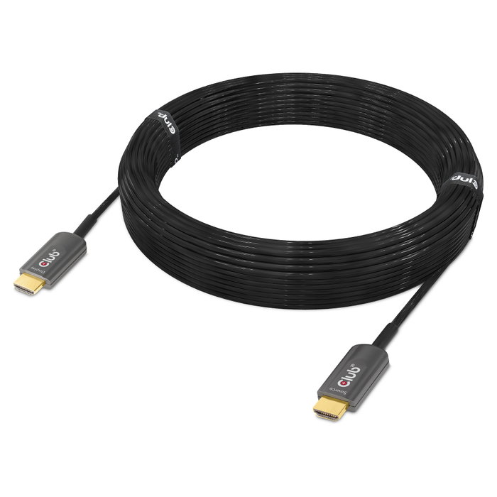 Club3D CAC-1377 Cable HDMI 2.1 Activo Óptico 8K60Hz UHD 15 Metros Negro