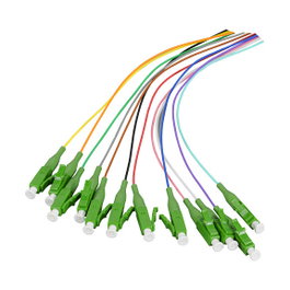 EFB Elektronik Set de 12 Pigtails de Fibra Óptica LC/APC OS2 G657A2 de 2m