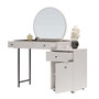 Hanah Home Tmu-713-Vv-1 Mesa de Maquillaje Visón con Estanterías, 67x181x30 cm