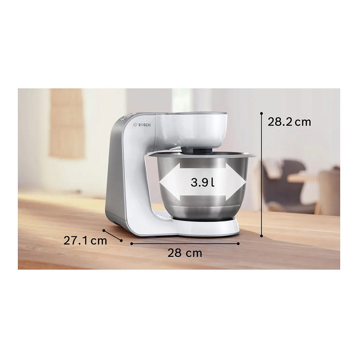 Bosch MUM58200 Serie 4 Máquina de Cocina Blanca con Tazón de 3,9L