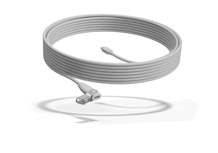 Logitech Rally Mic Pod Extension Cable Blanco 10m