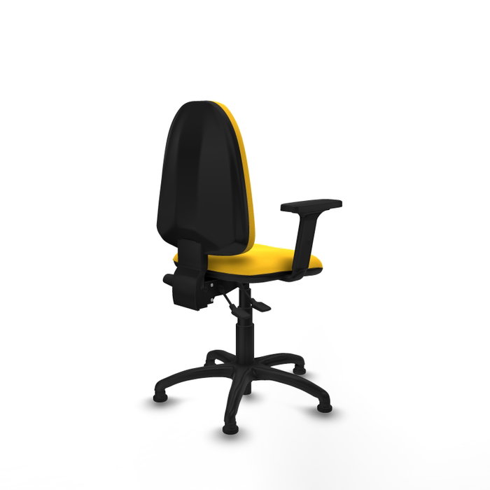 PIQUERAS Y CRESPO Silla de oficina Aýna Amarillo con mecanismo Asincro