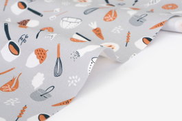 Dailylike Tela de algodón camping cook con diseño de Animales, 1,10m x 3m, 20C