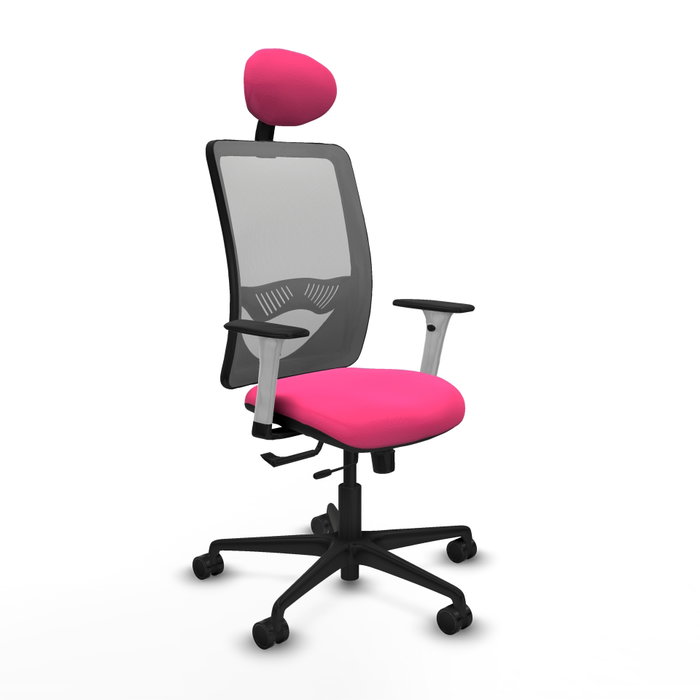 PIQUERAS Y CRESPO Silla de oficina Zulema Rosa y Gris PIQUERAS Y CRESPO Silla de oficina Zulema Rosa y Gris