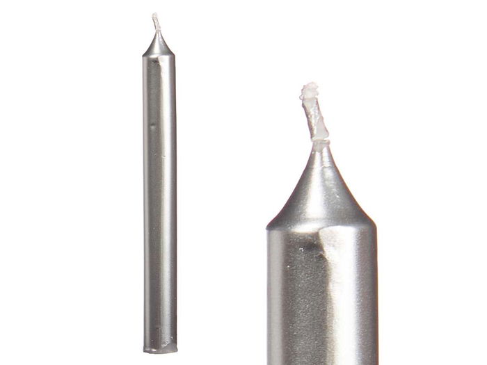 Acorde Set 6 Cirios Plata 15 cm de Alto, Cera Parafina, 6 Horas de Duración (Set de 12) Acorde Set 6 Cirios Plata 15 cm de Alto, Cera Parafina, 6 Horas de Duración (Set de 12)