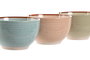 DKD Home Decor Conjunto de Cuencos de Loza Surtidos de 700 ml
