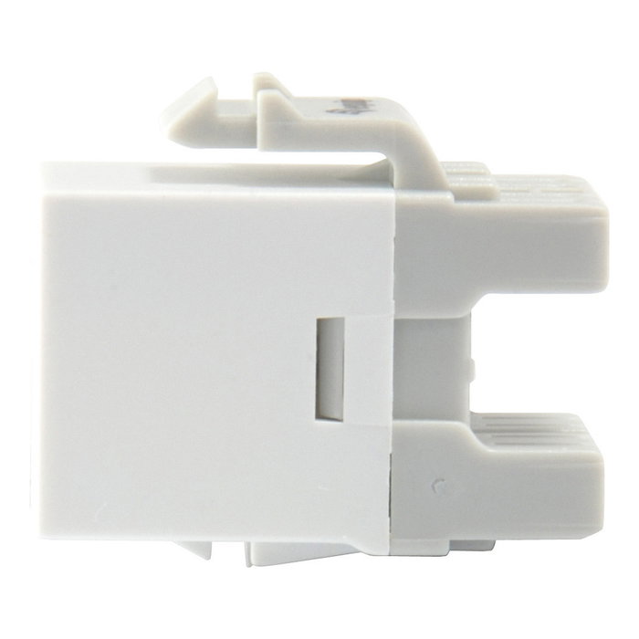 Equip 769213 - Módulo RJ-45 Keystone Jack sin blindaje Cat6, plano, blanco, conector IDC, pack de 8 unidades