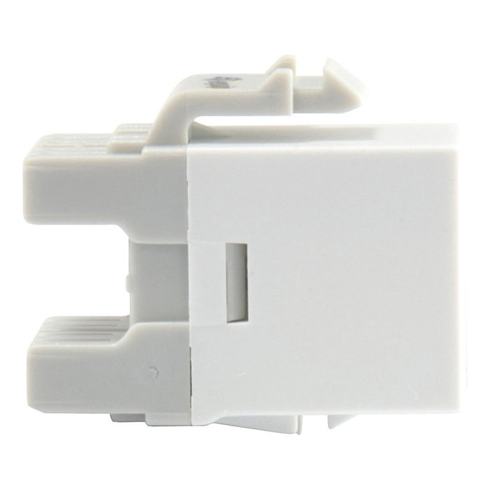 Equip 769213 - Módulo RJ-45 Keystone Jack sin blindaje Cat6, plano, blanco, conector IDC, pack de 8 unidades