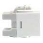 Equip 769213 - Módulo RJ-45 Keystone Jack sin blindaje Cat6, plano, blanco, conector IDC, pack de 8 unidades