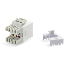 Equip 769213 - Módulo RJ-45 Keystone Jack sin blindaje Cat6, plano, blanco, conector IDC, pack de 8 unidades