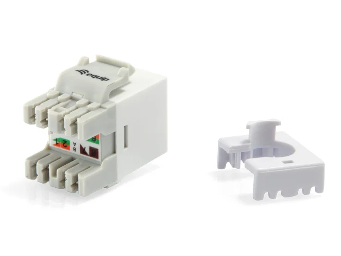 EQUIP Conector Keystone Cat.6 Slim Blanco (Pack de 8) EQUIP Conector Keystone Cat.6 Slim Blanco (Pack de 8)