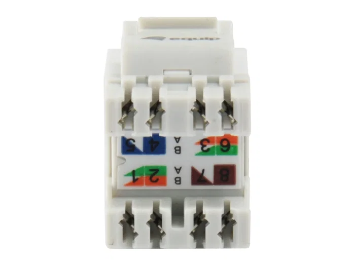 EQUIP Conector Keystone Cat.6 Slim Blanco (Pack de 8) EQUIP Conector Keystone Cat.6 Slim Blanco (Pack de 8)