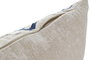 DKD Home Decor Cojín Mediterraneo Crema Azul Chenilla Zipper 45 x 15 x 45 cm (2 Unidades)