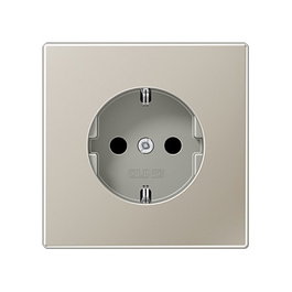 Jung ES 1520 Toma de corriente Tipo F Acero inoxidable