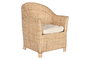 DKD Home Decor Sillón Bali Natural Ratán 64 x 86 x 67 cm Hecho a Mano con Cojín