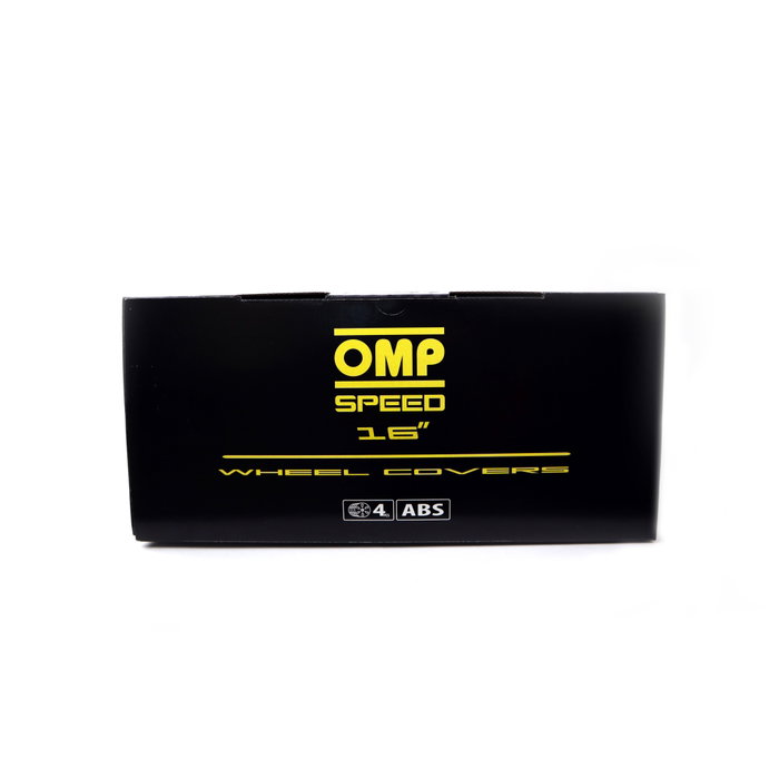 Omp Tapacubos Stinger Juego de 4 ABS Negro 16 Pulgadas OMPS07021601