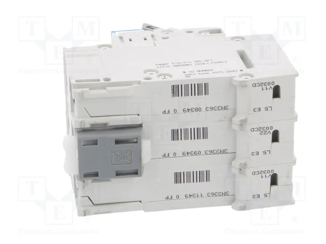 HAGER MCN332E Interruptor magnetotérmico 3 polos 32A 6kA HAGER MCN332E Interruptor magnetotérmico 3 polos 32A 6kA