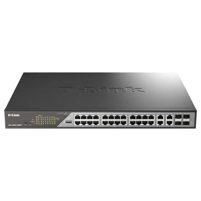 D-Link DSS-200G-28MPP Switch Gestionado 28 Puertos Gigabit PoE++