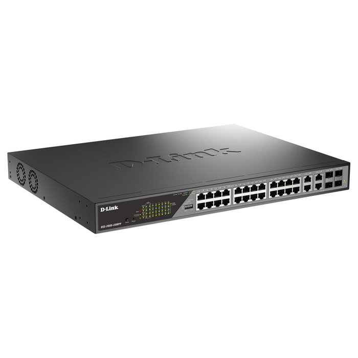 D-Link DSS-200G-28MPP Switch Gestionado 28 Puertos Gigabit PoE++