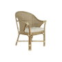 DKD Home Decor Sillón de Ratán y Algodón con Cojín Natural