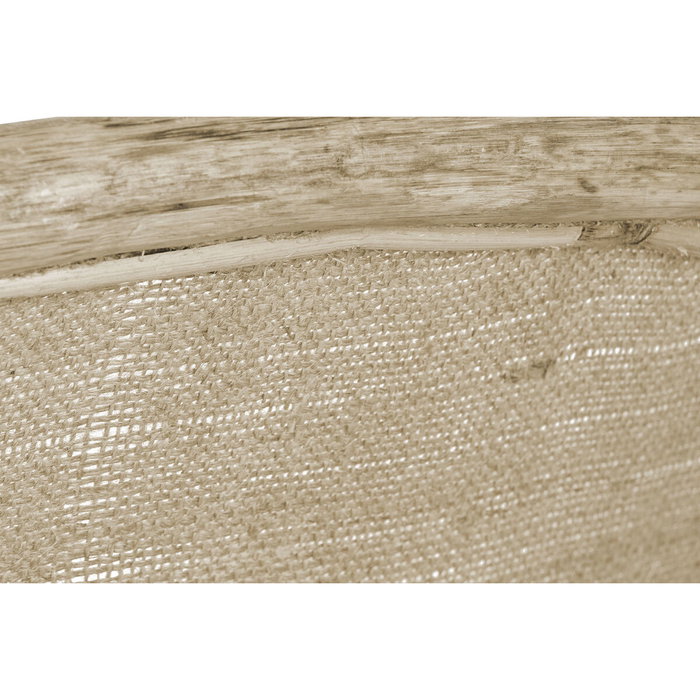 DKD Home Decor Sillón de Ratán y Algodón con Cojín Natural