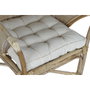 DKD Home Decor Sillón de Ratán y Algodón con Cojín Natural