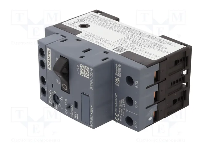 SIEMENS 3RV1011-1HA15 Interruptor motorizado 3kW NO + NC SIEMENS 3RV1011-1HA15 Interruptor motorizado 3kW NO + NC