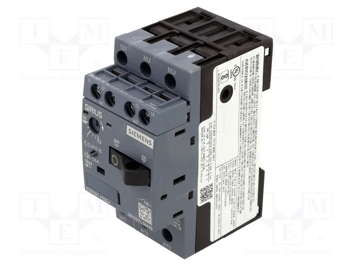 SIEMENS 3RV1011-1HA15 Interruptor motorizado 3kW NO + NC SIEMENS 3RV1011-1HA15 Interruptor motorizado 3kW NO + NC