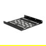 DeLOCK Panel de instalación Aluminio 21287, Marco de montaje de aluminio negro para HDD 2.5" a 3.5", 98 x 101.8 x 9.8 mm